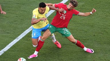 Casemiro endured a tough opening night for Brazil