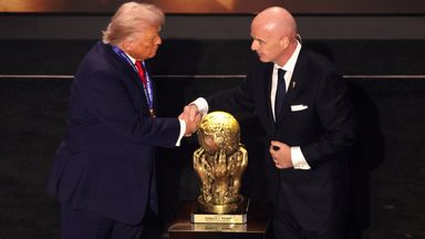 Donald Trump and Gianni Infantino