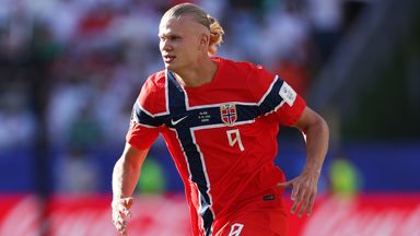 Erling Haaland made his World Cup debut