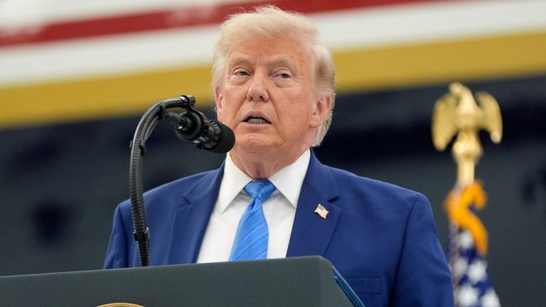 Donald Trump. Pic: AP