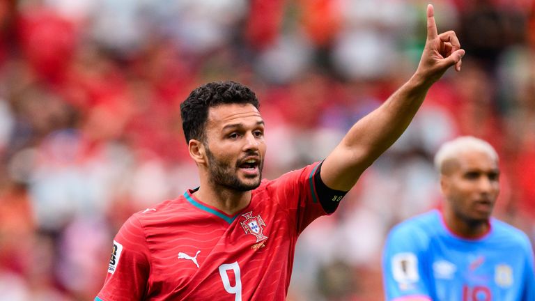 Goncalo Ramos in action for Portugal