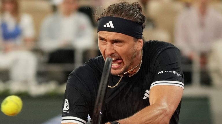 Germany's Alexander Zverev (AP Photo/Thibault Camus)