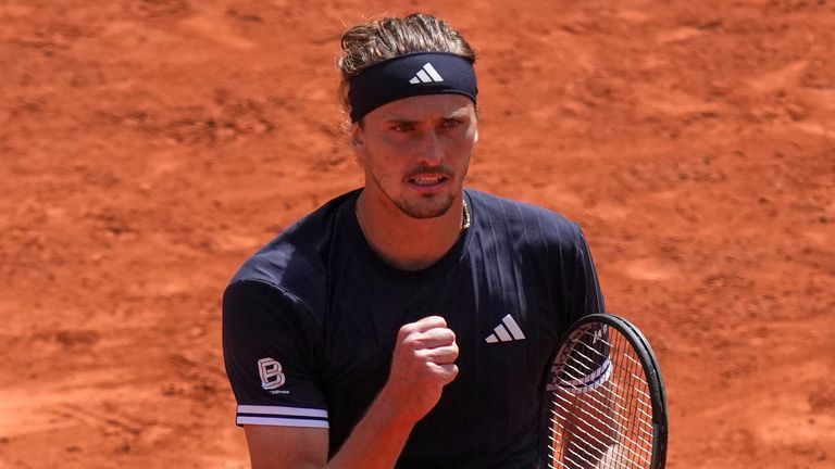Germany's Alexander Zverev 