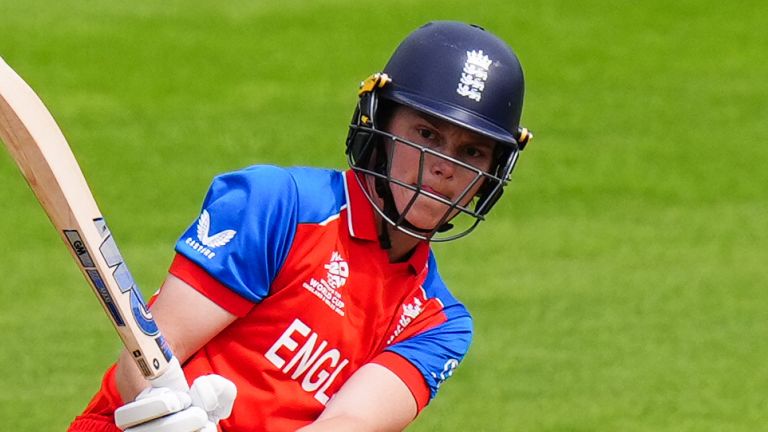 Amy Jones posted England's highest score, with an impressive 64 off 45 deliveries against India on Wednesday