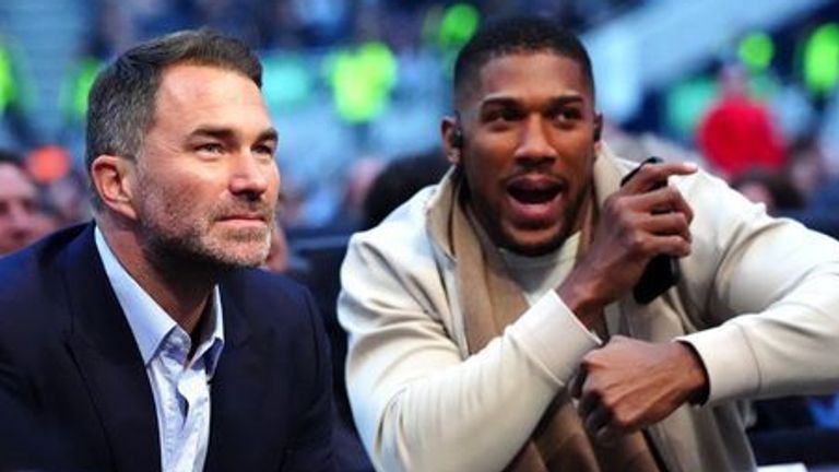 Eddie Hearn is open to a renegotiation of Anthony Joshua's fight vs Tyson Fury
