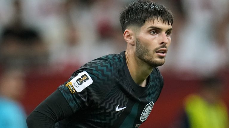 O goleiro australiano Patrick Beach (AP Photo/Abbie Parr)