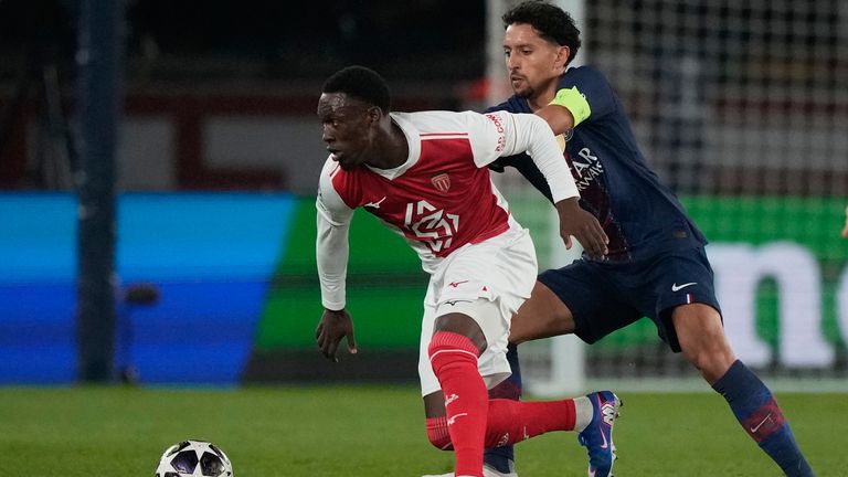 Folarin Balogun scored twice against Paris St-Germain in Monaco's Champions League play-off with the European champions