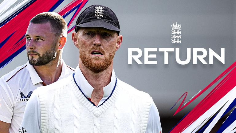 Ben Stokes and Gus Atkinson return graphic