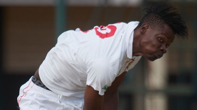 Zimbabwe's Blessing Muzarabani, Test cricket (Associated Press)
