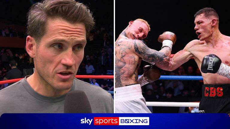Chris Billam-Smith's trainer Shane McGuigan was full of praise for Ryan Rozicki, who was pulled out after the seventh round of his gruelling contest against CBS.