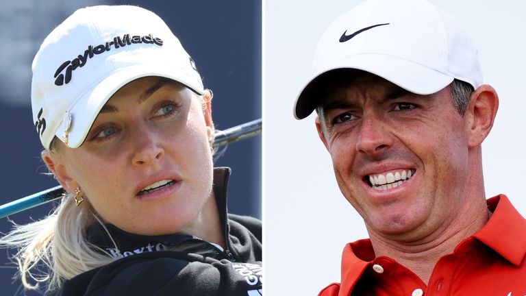 Charley Hull and Rory McIlroy