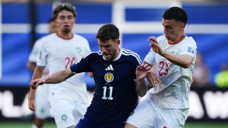 Ryan Christie started for Scotland against Morocco