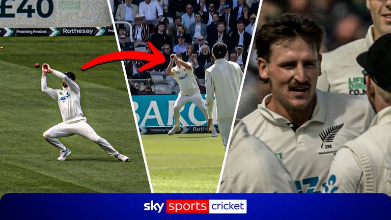 Harry Brook escapes two dropped catches, but his luck ran out after he flogged it over to fine leg.