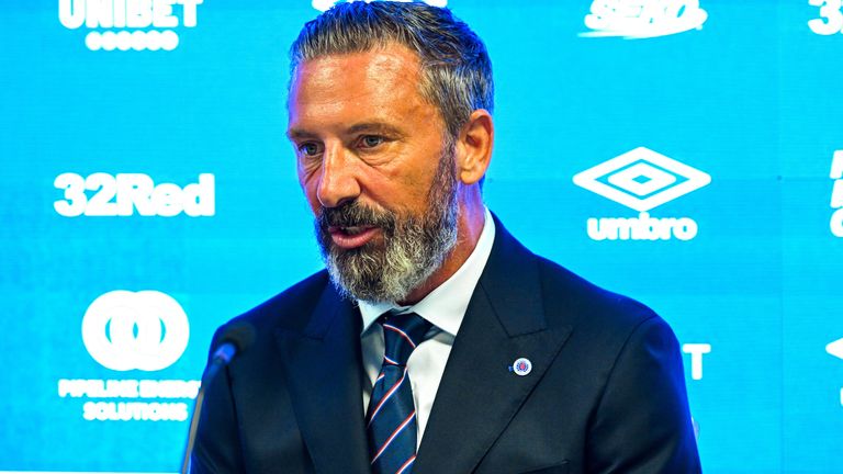 Derek McInnes is unveiled as the new manager of Rangers 