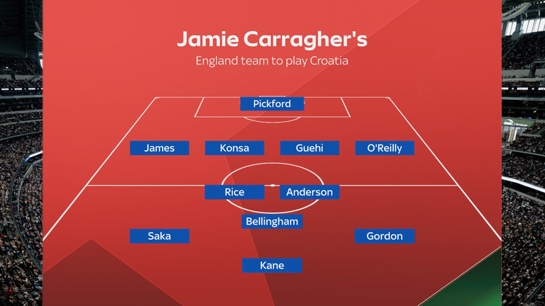 Inglaterra XI de Jamie Carragher enfrentará a Croácia