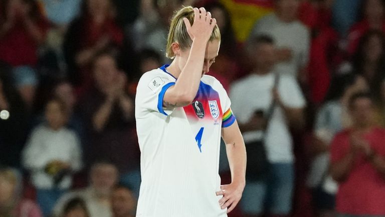 Keira Walsh left disappointed after England were thumped by Spain