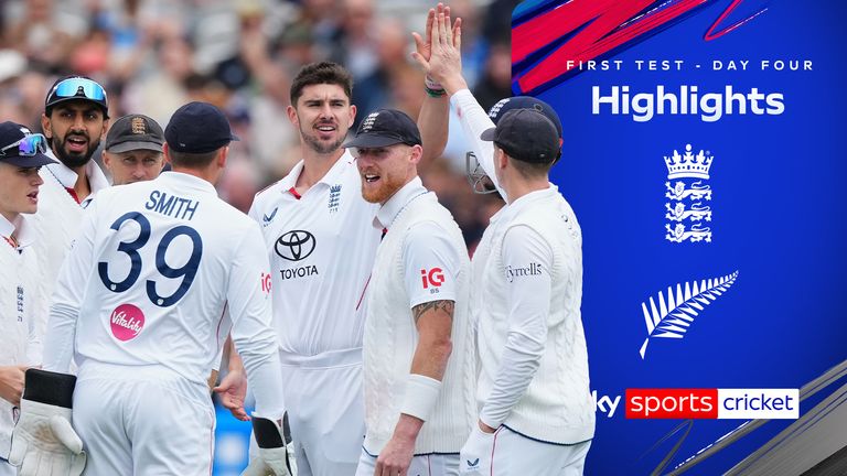 ENGLAND VS NEW ZEALAND FIRST TEST DAY FOUR