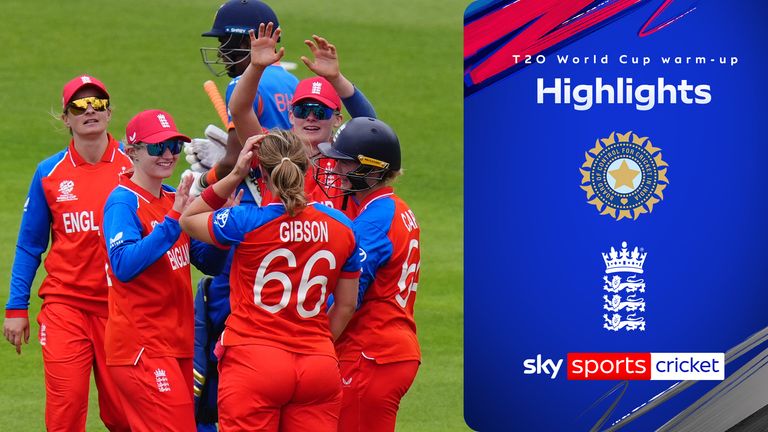 Highlights from Cardiff, where England edged a narrow victory over India by five runs in their final Women's T20 World Cup warm-up match.