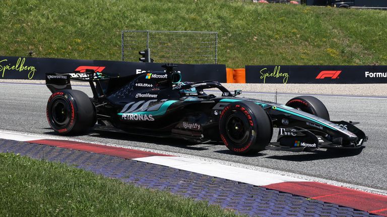 George Russell at the Austrian GP (Alessandro Martellotta/Hasan Bratic/picture-alliance/dpa/AP Images)