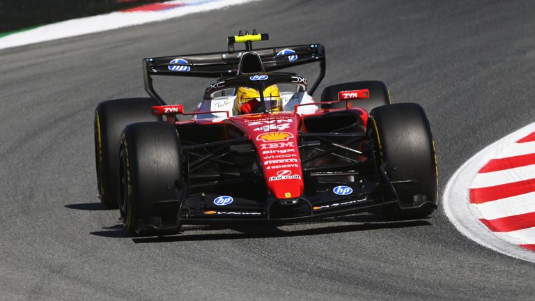 Lewis Hamilton in Barcelona
