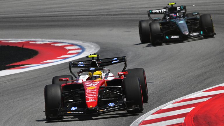 Lewis Hamilton and Kimi Antonelli