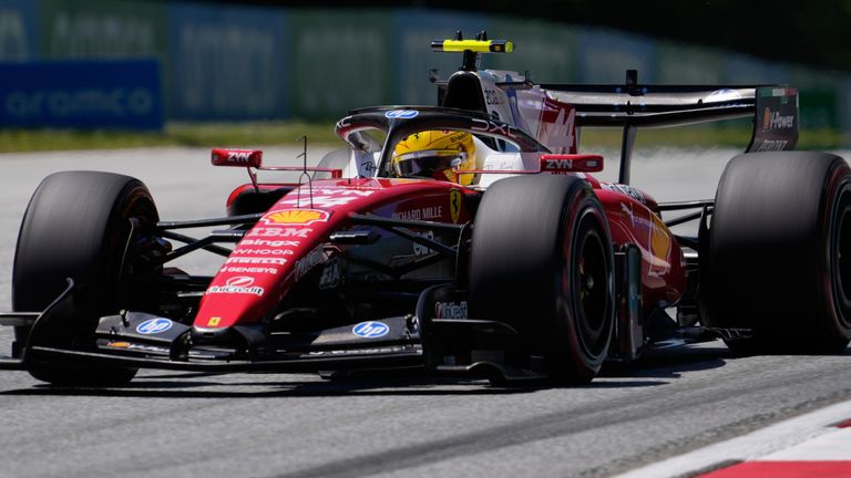 Lewis Hamilton at the Austrian GP (AP Photo/Darko Bandic)