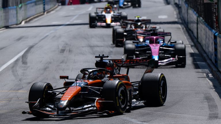 Oscar Piastri at the Monaco GP (Memmler/picture-alliance/dpa/AP Images)