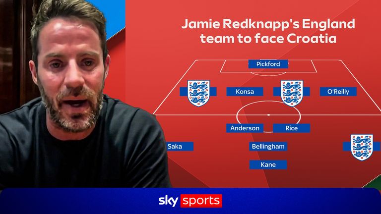 World Cup: Jamie Redknapp picks his starting eleven to face Croatia