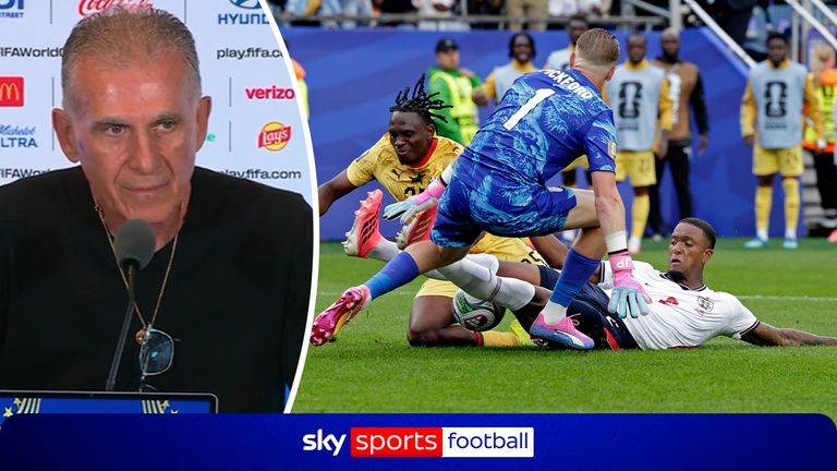 Ghana boss Carlos Queiroz joked that the video assistant referee must have gone for a coffee after claiming England escaped a penalty and red card in Tuesday’s World Cup clash.
