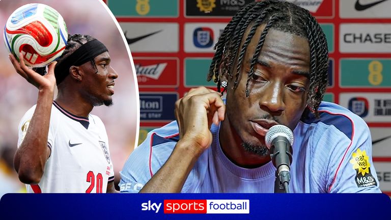 Noni Madueke is asked how seriously are England taking penalties as they move to the knockout stage of the World Cup.