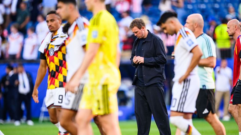German national team coach Julian Nagelsmann after his team were knocked out of the World Cup