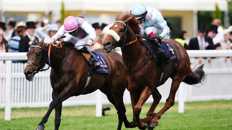 Giavellotto ridden by Oisin Murphy (right) wins the Hardwicke Stakes on day five of Royal Ascot