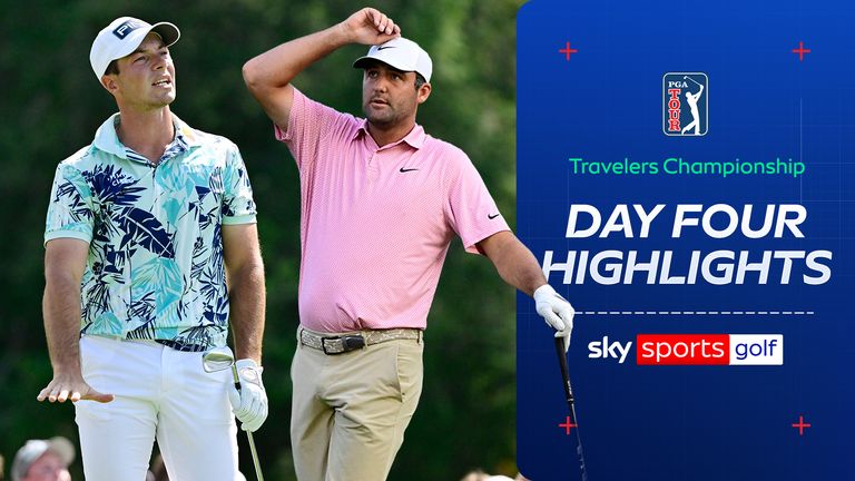 Highlights from day four of the Travelers Championship at TPC River Highlands.