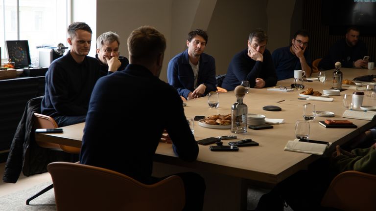Graham Potter was speaking to journalists including Sky Sports' Nick Wright