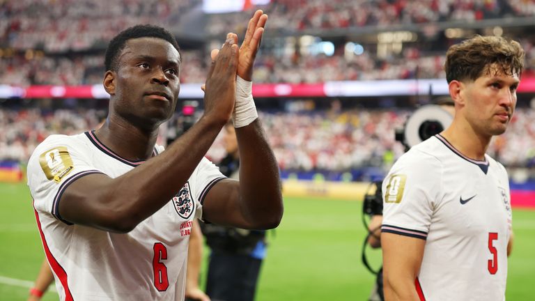 Marc Guehi and John Stones - two of England's centre-back options at the World Cup