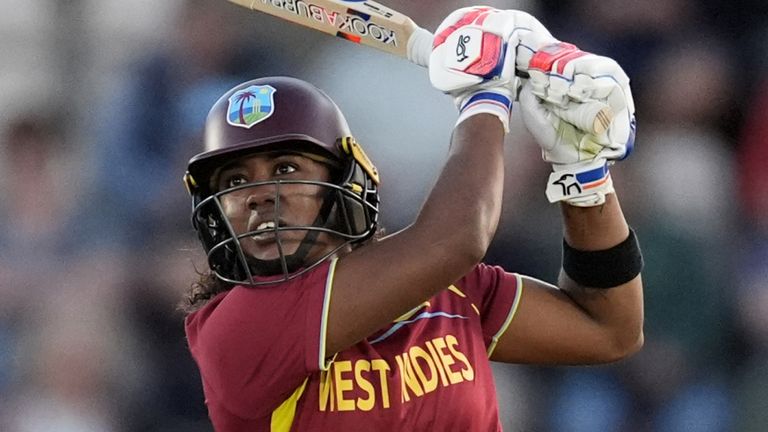 West Indies captain Hayley Matthews bats during the 2026 ICC Women's T20 World Cup (PA Images)