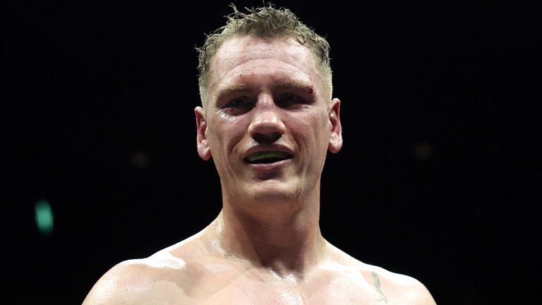 DERBY, ENGLAND - NOVEMBER 29: Jack Massey celebrates winning his cruiser weight fight against Ivan Gabriel Garcia 