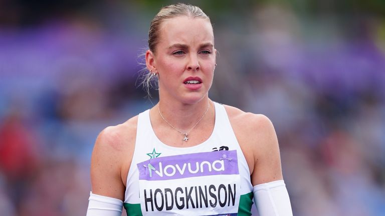 Keely Hodgkinson of Great Britain before the Women's 400m Final at the 2026 Novuna UK Athletics outdoor Championships