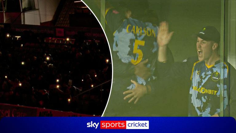Galmorgan defeated Somerset in dramatic fashion, hitting the boundary on the final ball 