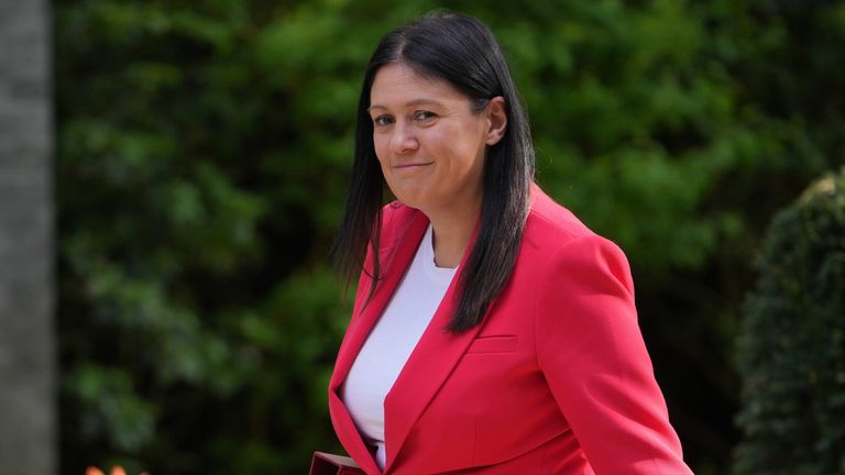 Secretary of State for Culture, Media and Sport Lisa Nandy arrives for a cabinet meeting (AP Photo/Kin Cheung)