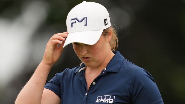 Lottie Woad was briefly two ahead until a final-hole bogey