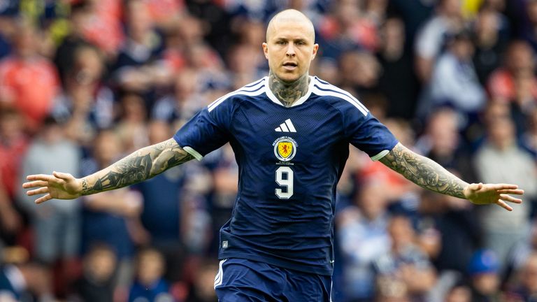 Lyndon Dykes scored in Scotland's World Cup farewell game at Hampden Park
