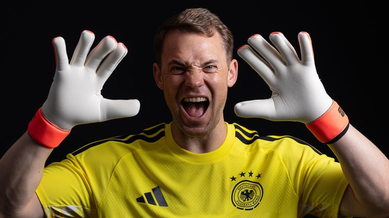Manuel Neuer poses during a portrait session with Germany before the 2026 World Cup