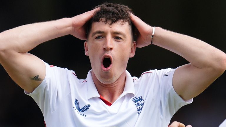 Matt Fisher was making his first England Test appearance since 2022