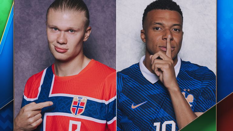 Erling Haaland and Kylian Mbappe could meet at the World Cup on Friday