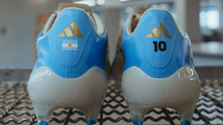 Lionel Messi's personalised adidas boots for the World Cup (Credit: adidas)