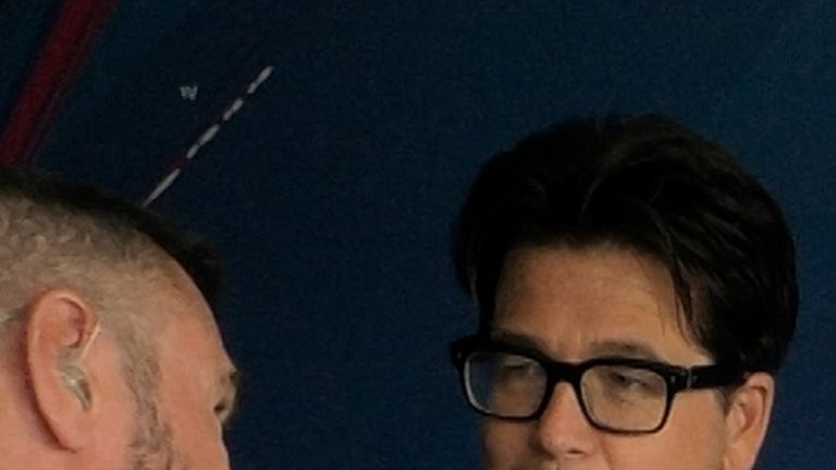 Michael McIntyre gatecrashes the Sky comms box! 
