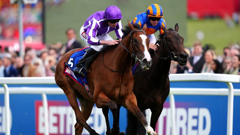 Minnie Hauk defeated stablemate Whirl in last year's Oaks