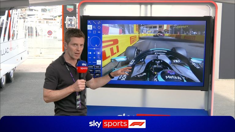 Anthony Davidson was at the SkyPad to explain why George Russell was given a drive-through penalty for not serving a previous speeding penalty.