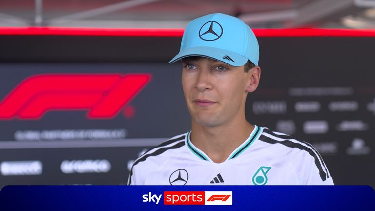 Mercedes driver George Russell admits he was surprised at the pace of McLaren during Friday's practice.